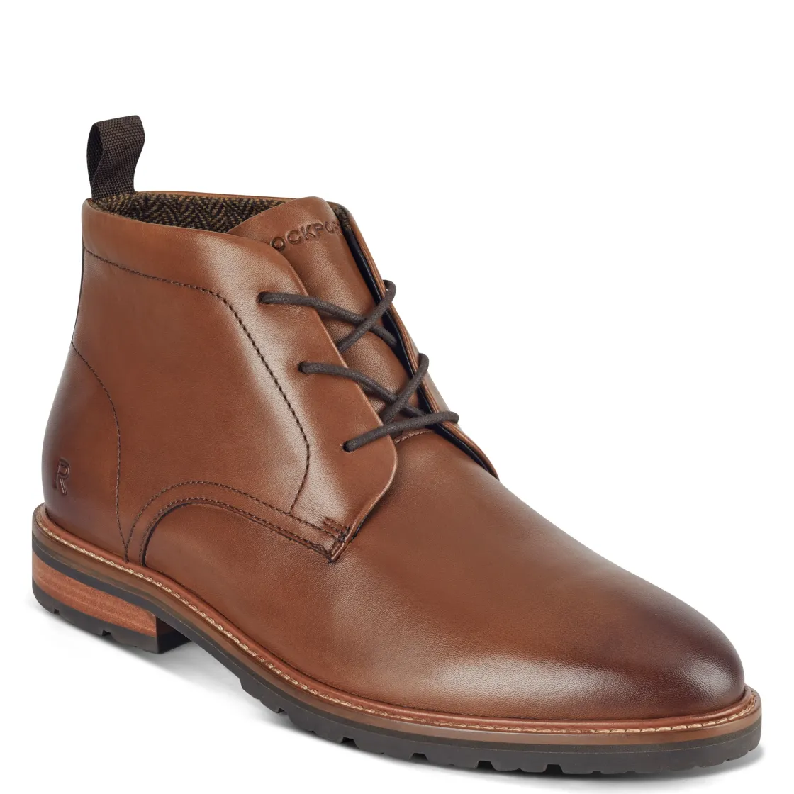 New Men's Caspe Lace-up Almond Toe Casual Boots Women Boots|Boots